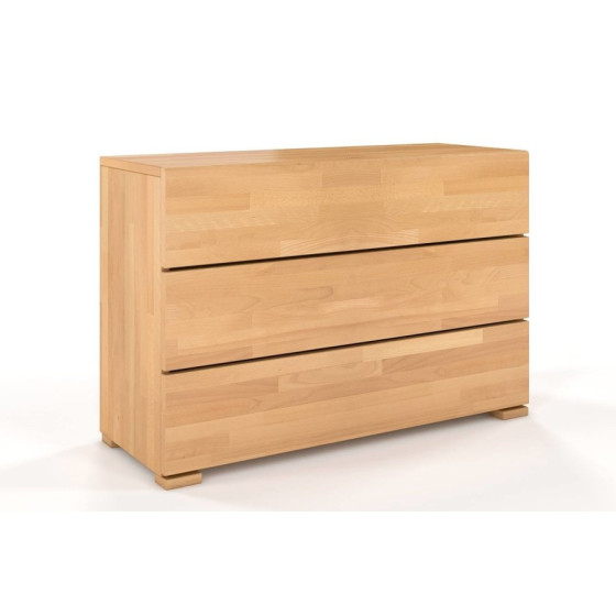 Commode 3 tiroirs en bois naturel collection MODERN