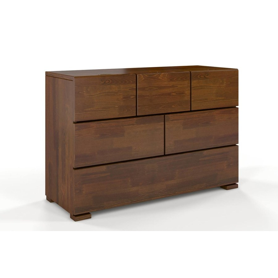 Commodes en bois massif  6 tiroirs collection MODERN
