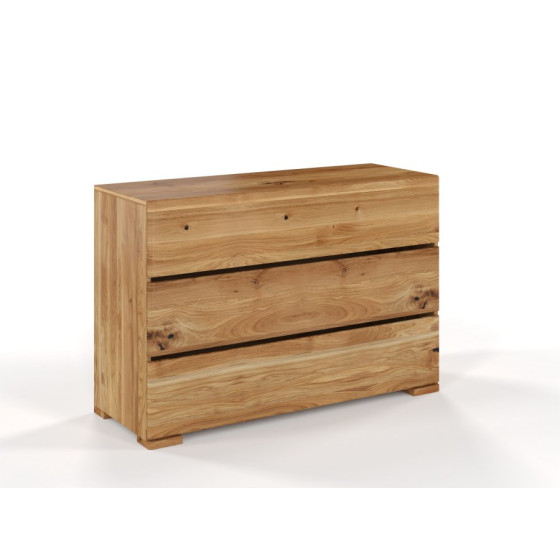 Commode en bois chêne naturel 3 tiroirs collection NICEA