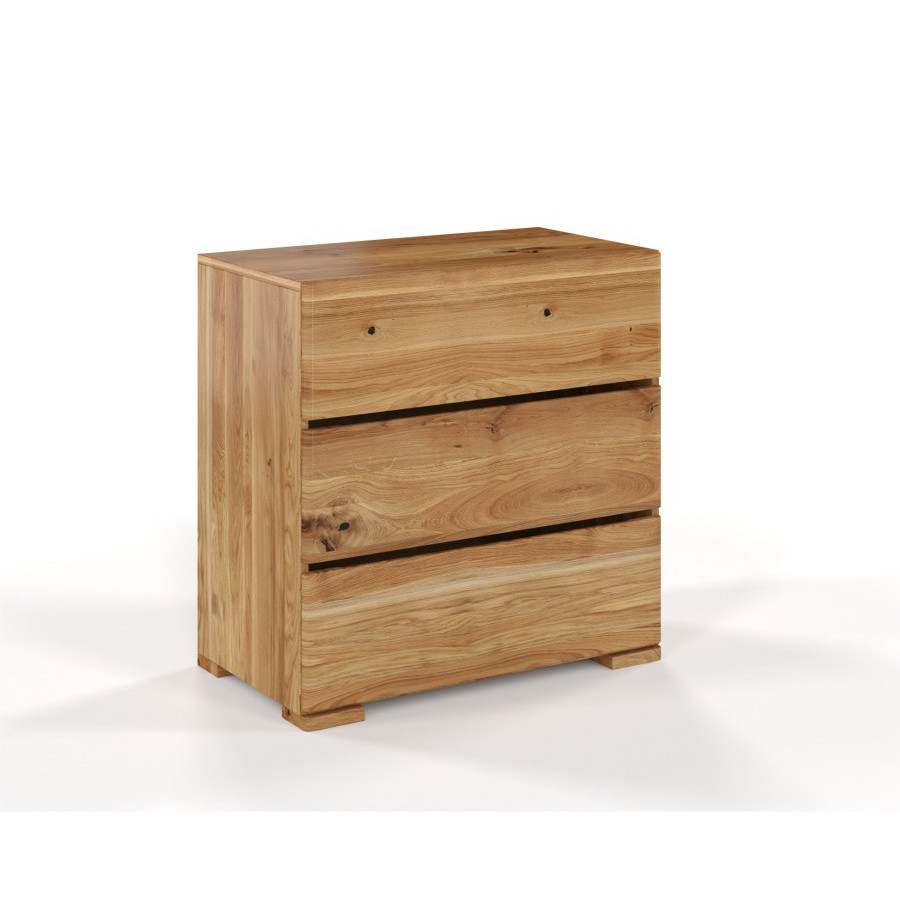 Commode bois naturel 3 tiroirs collection NICEA