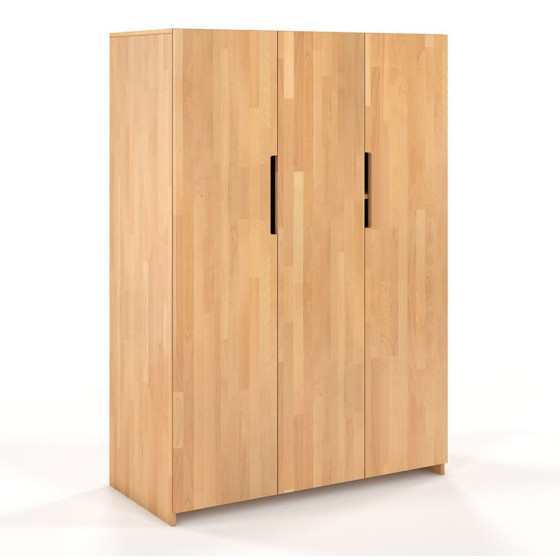 Armoire en bois finition naturel 3 portes collection BORGA