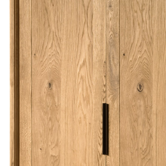 Armoire bois 2 portes finition 100% chêne naturel gamme VERONA