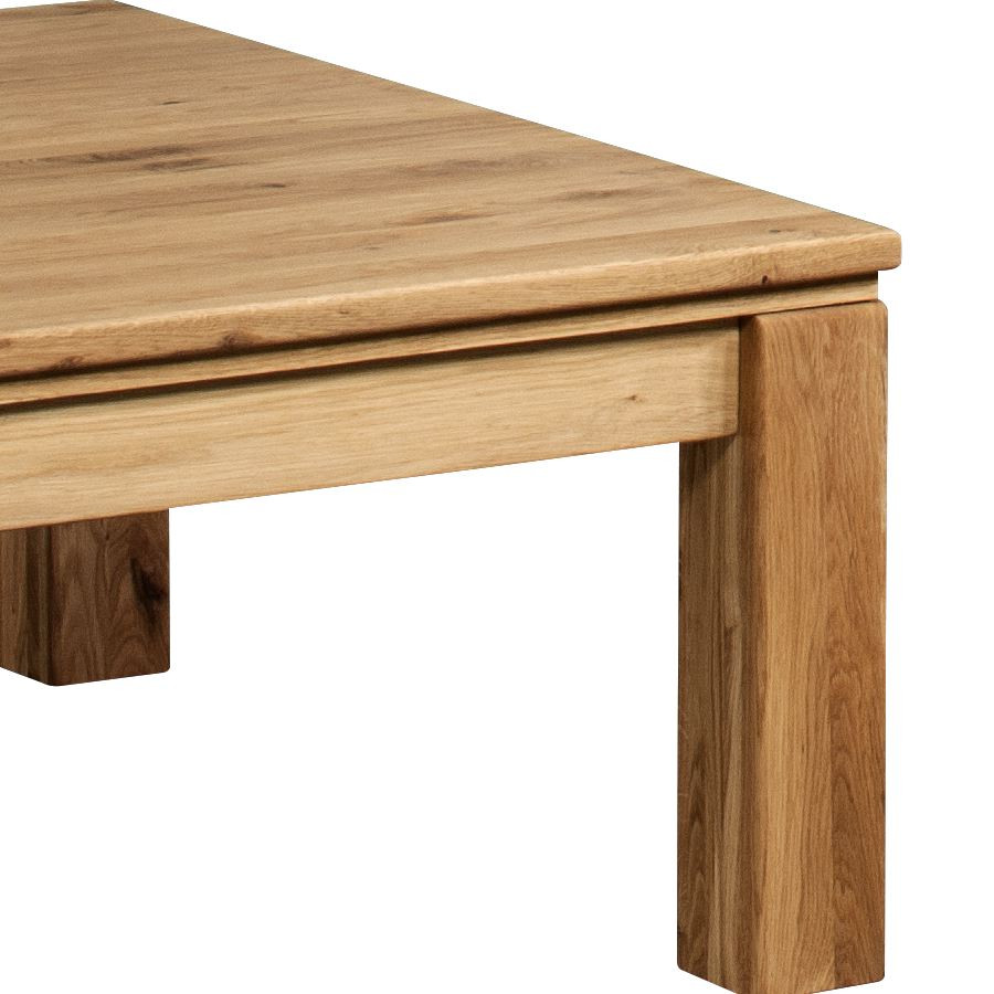 Table basse bois naturel avec grand plateau collection YORK