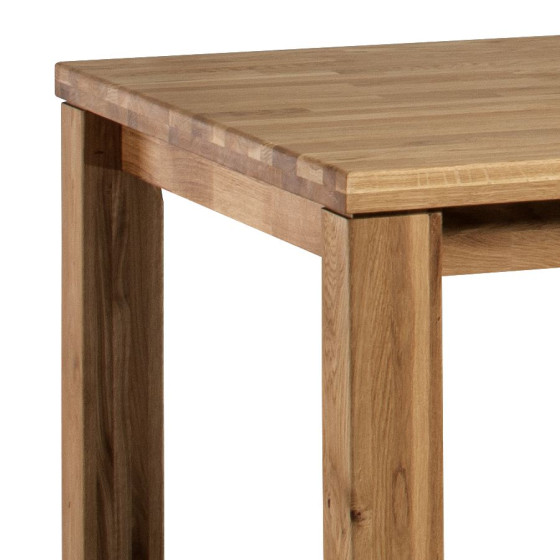 Table à manger avec pieds en bois chêne massif collection ROMA