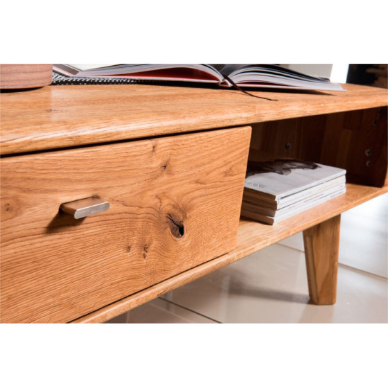 table basse bois naturel avec rangements Collection VERONA