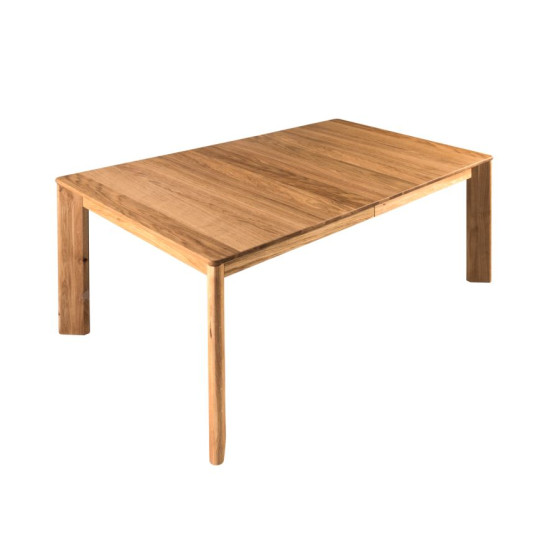 table bois massif extensible avec 4 pieds en chêne massif gamme VERONA
