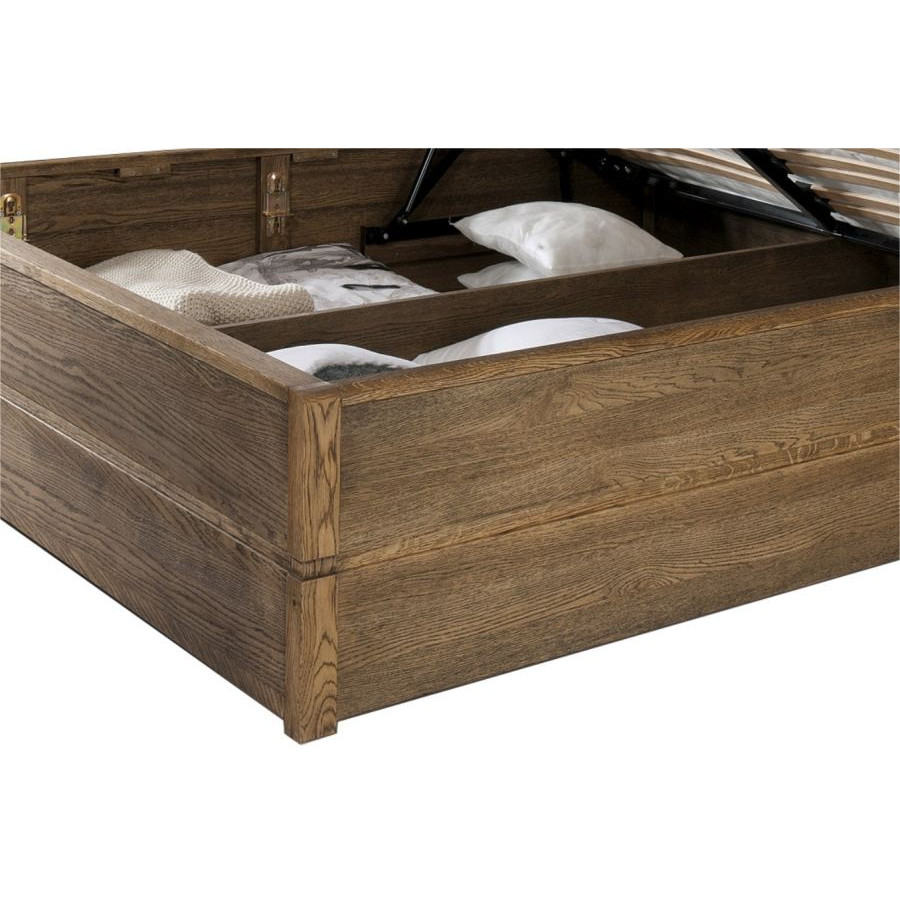 Grand coffre de rangement pour lit bois collection VOLA