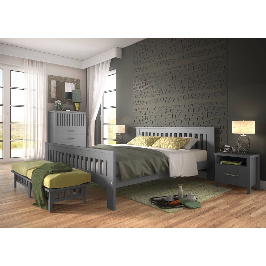Lit pin massif pour chambre a coucher collection NORWAY