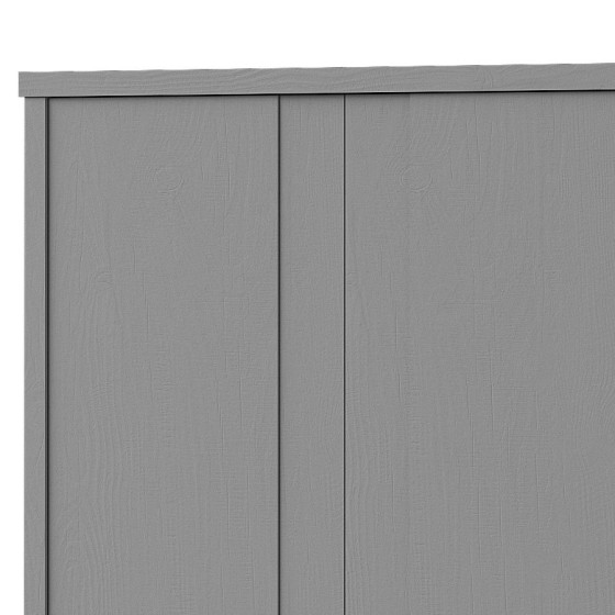 Armoire en pin massif finition anthracite collection NORWAY