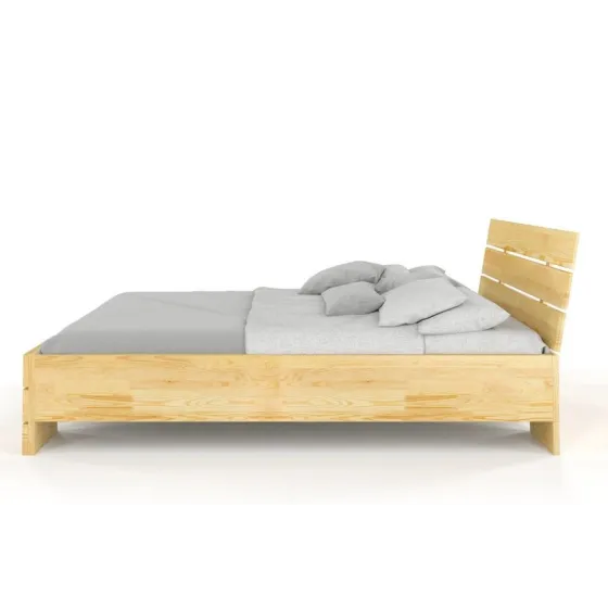 Lit pin massif 180x200 finition naturel collection INDIGO