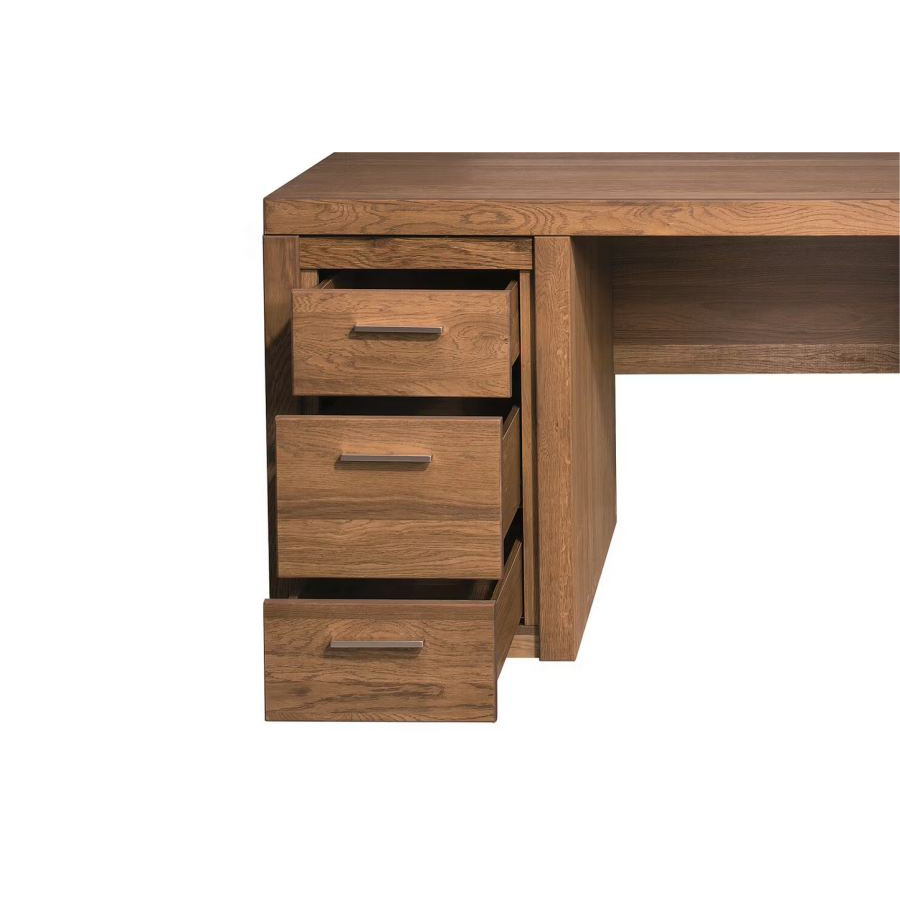 Bureau en bois avec 3 tiroirs collection BAROS