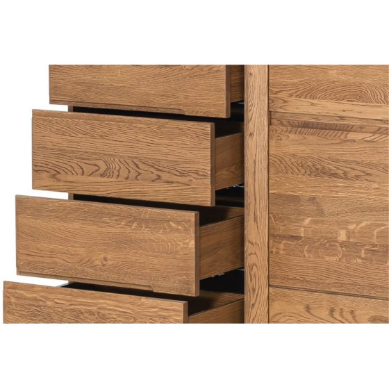 Commode en bois avec 4 tiroirs de rangement collection MONTE