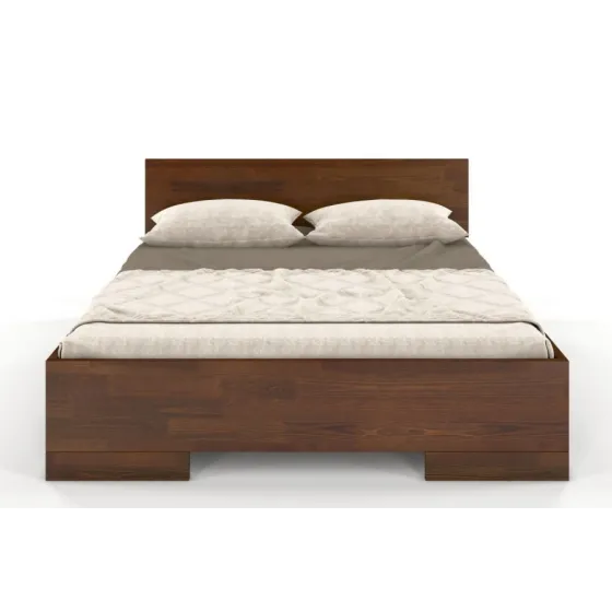 Lit coffre en bois noyer collection 180x200 ZENNO