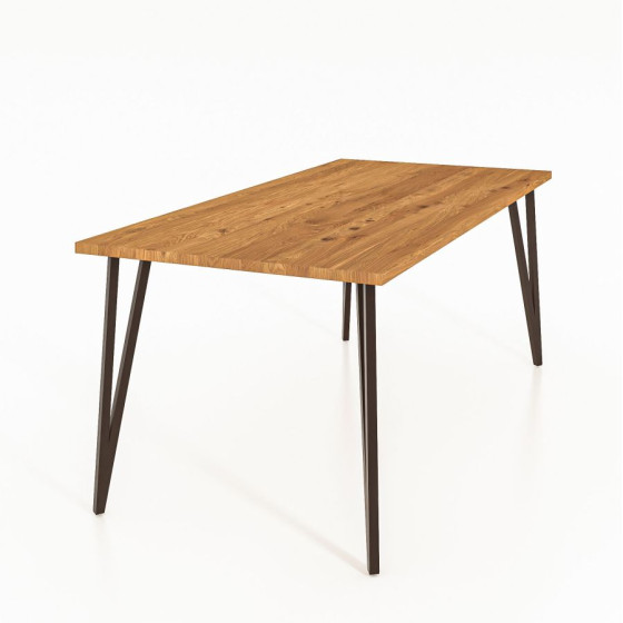 Table bois avec pieds métal collection Vigo