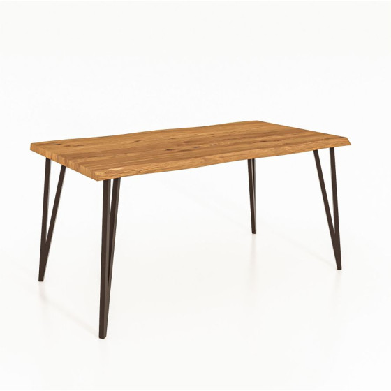 Table bois et métal noir collection Vigo