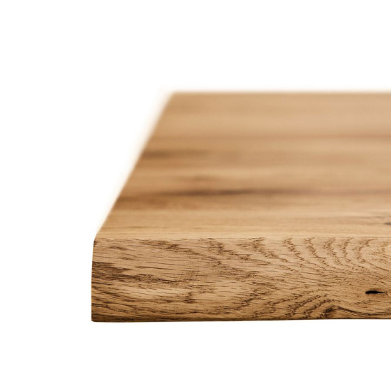 Table bois chêne massif et métal collection Vigo