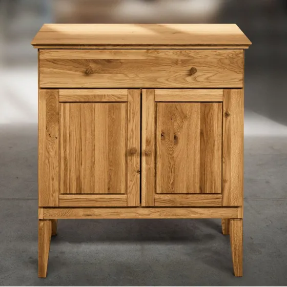 Commode chêne 2 portes 1 tiroir collection Evora