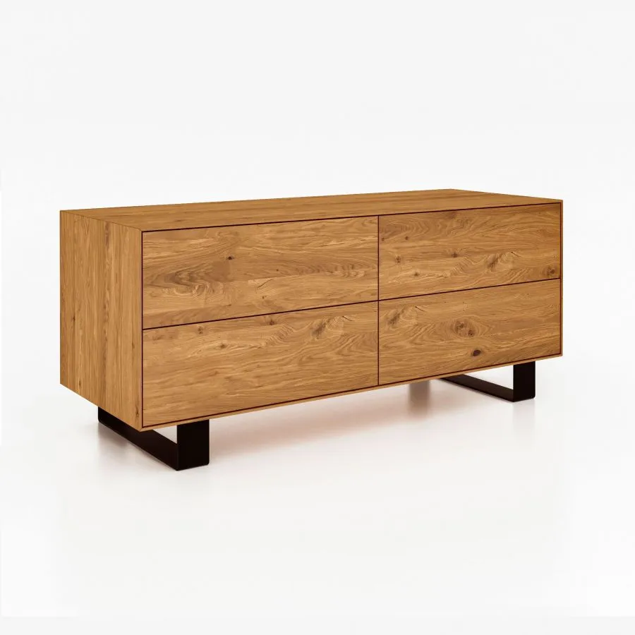 Commode bois et métal noir style moderne STYL