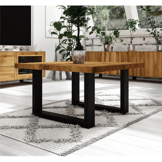 Table basse industrielle bois pour salon collection Styl
