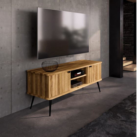 Meuble TV en bois pour salon collection Linéa