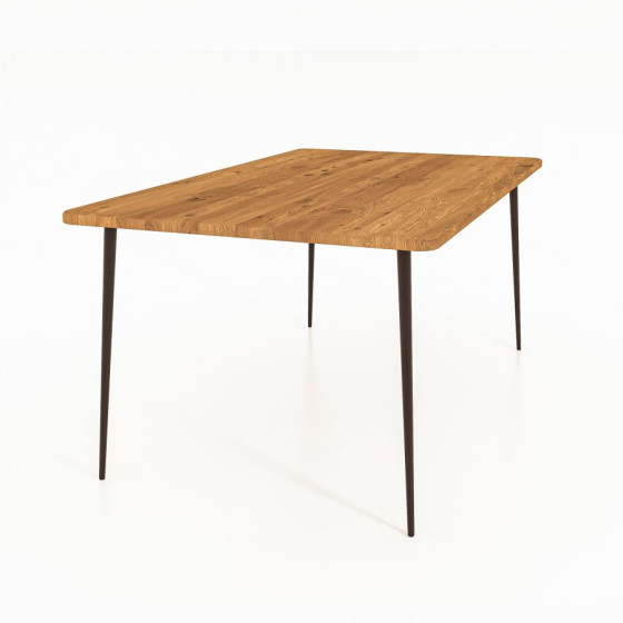 Table bois et métal collection Linéa
