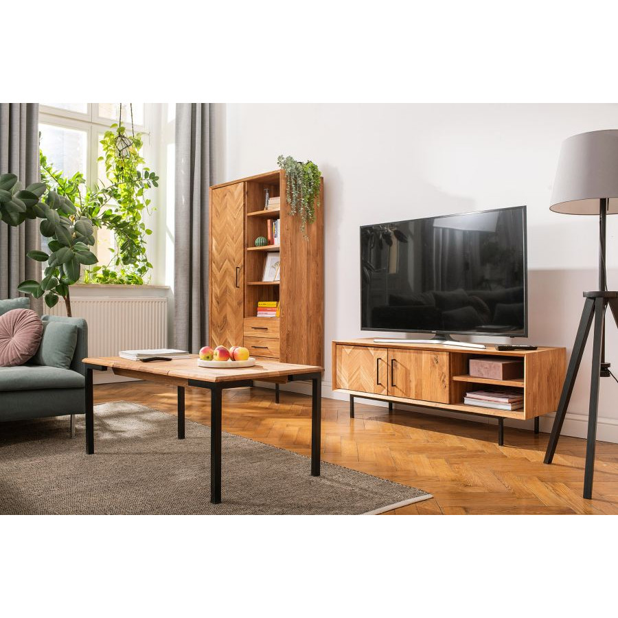 Meuble TV bois moderne pour salon collection Harmony