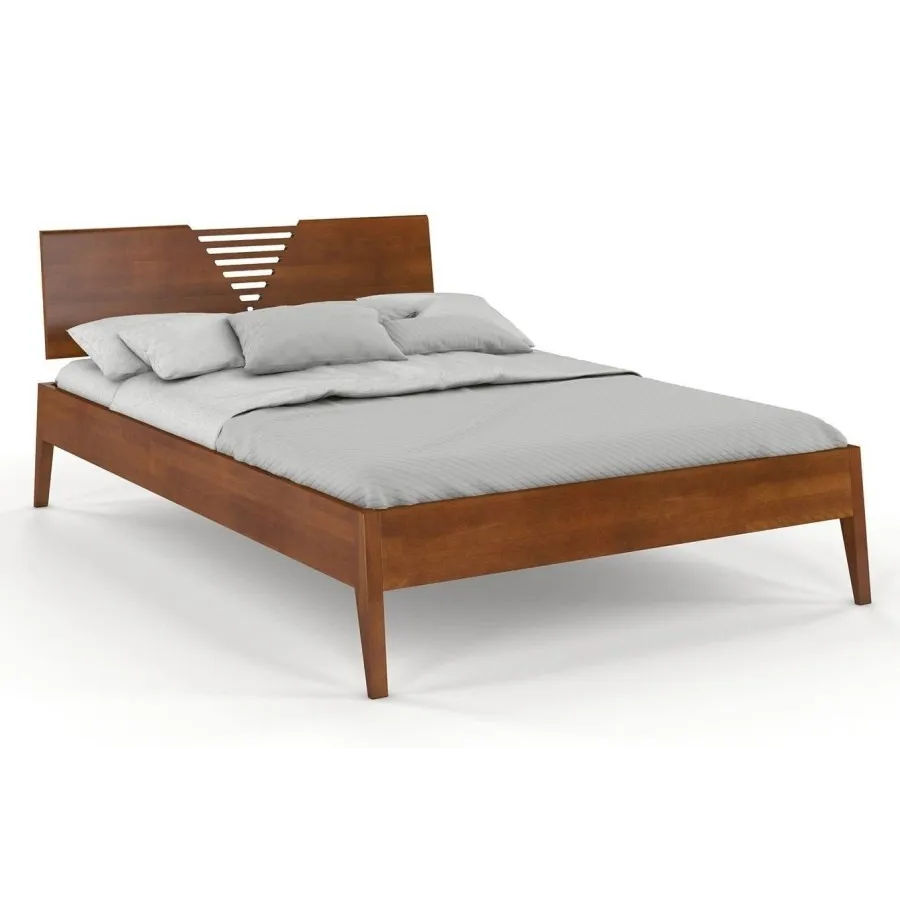 Lits bois massif finition naturel collection LINATE