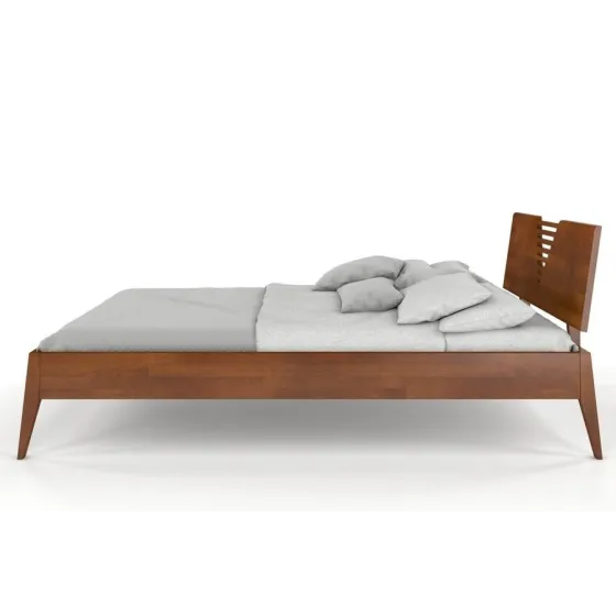 Lits bois massif finition noyer 160x200 collection  LINATE