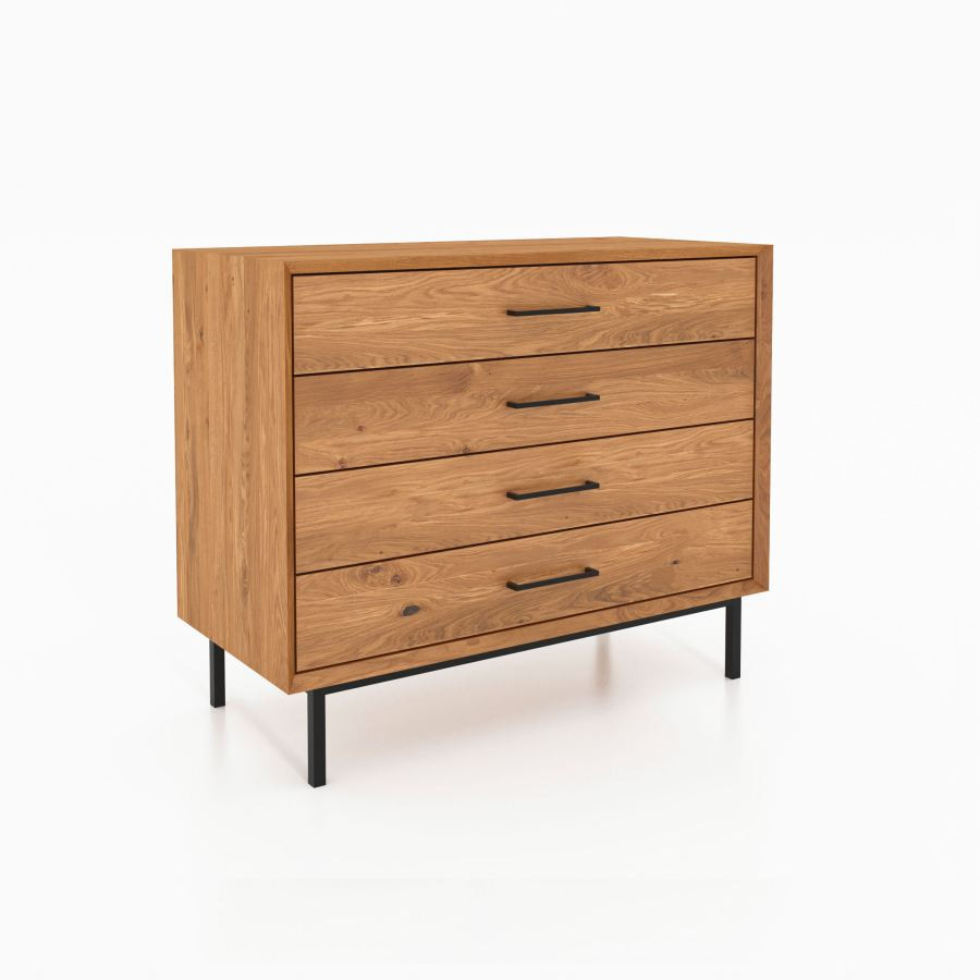 Commode chambre bois 4 tiroirs collection Harmony