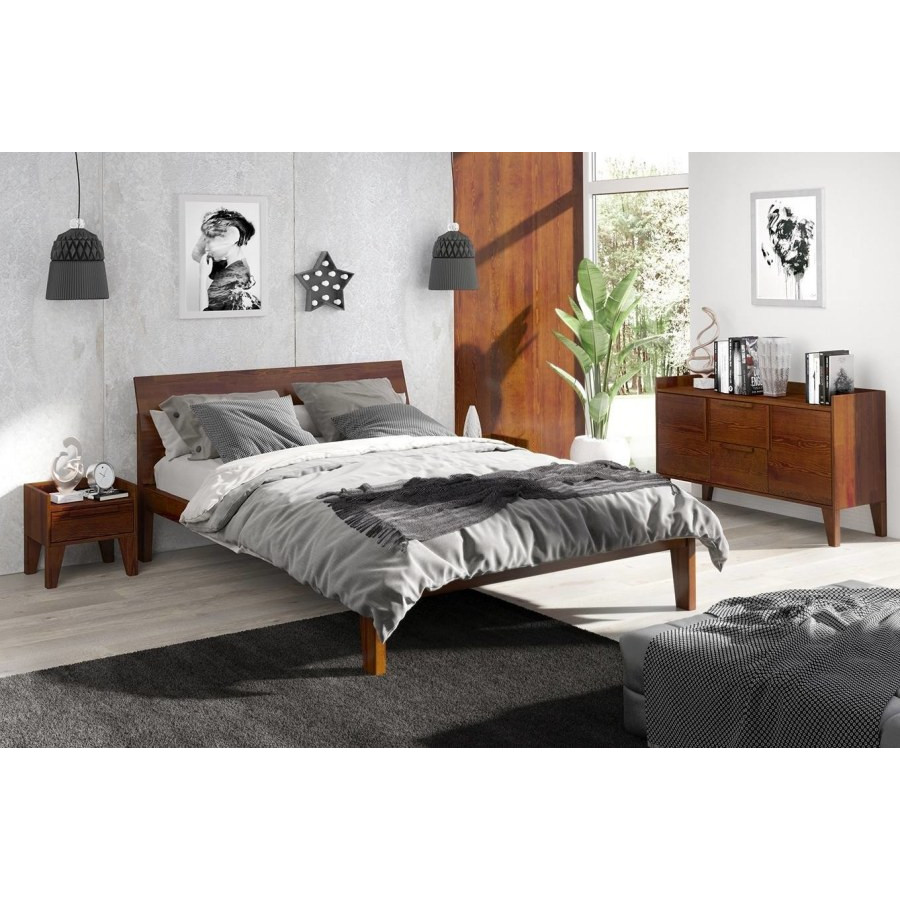 Lit en pin massif chambre adulte collection AGA