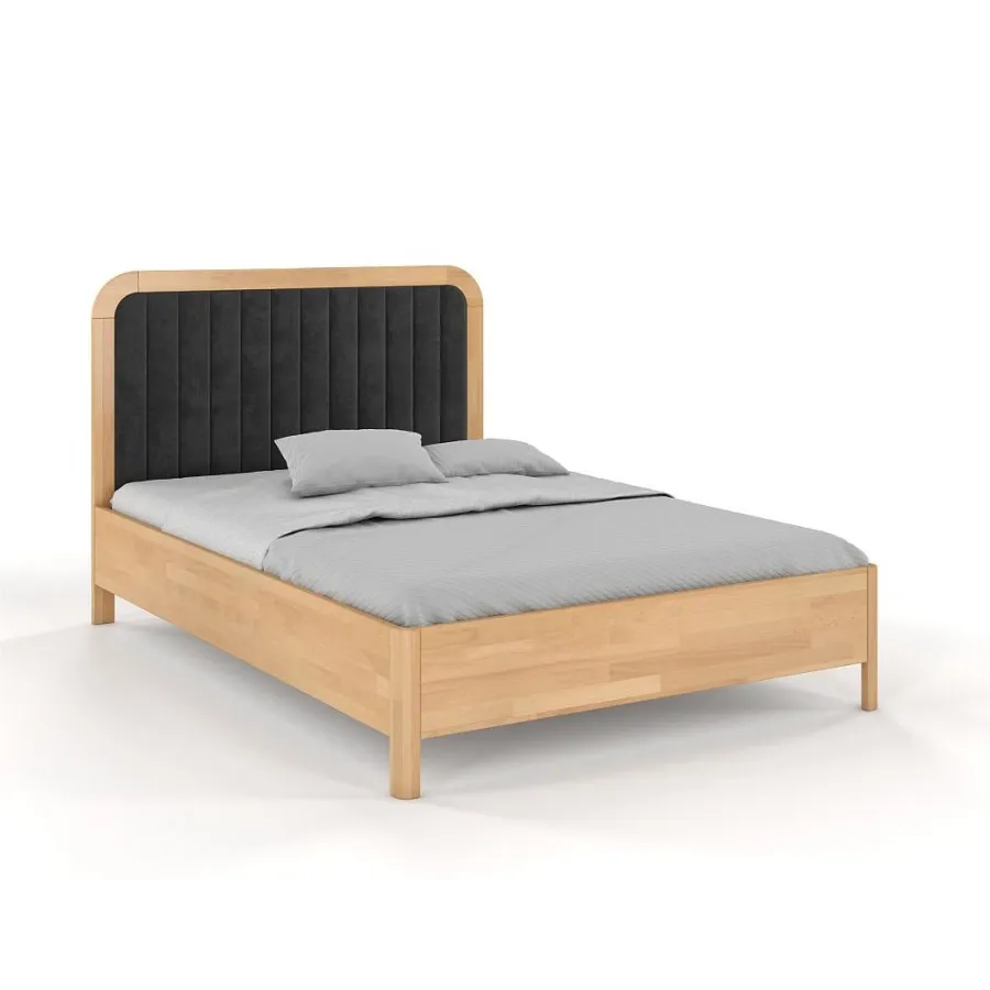 Lit coffre bois hêtre massif collection Verde