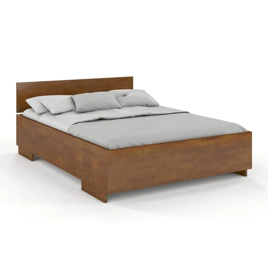 Lit coffre bois massif design collection Noko