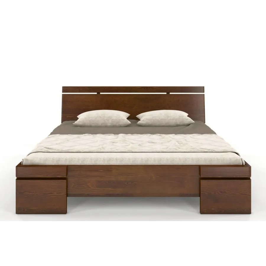 Lit en bois pin massif 160x200 collection NOTTE