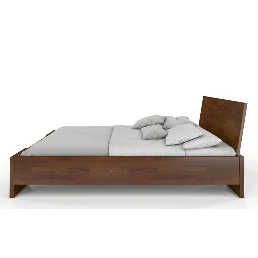 Lit coffre bois pin 140x190 chambre adulte collection NOVA