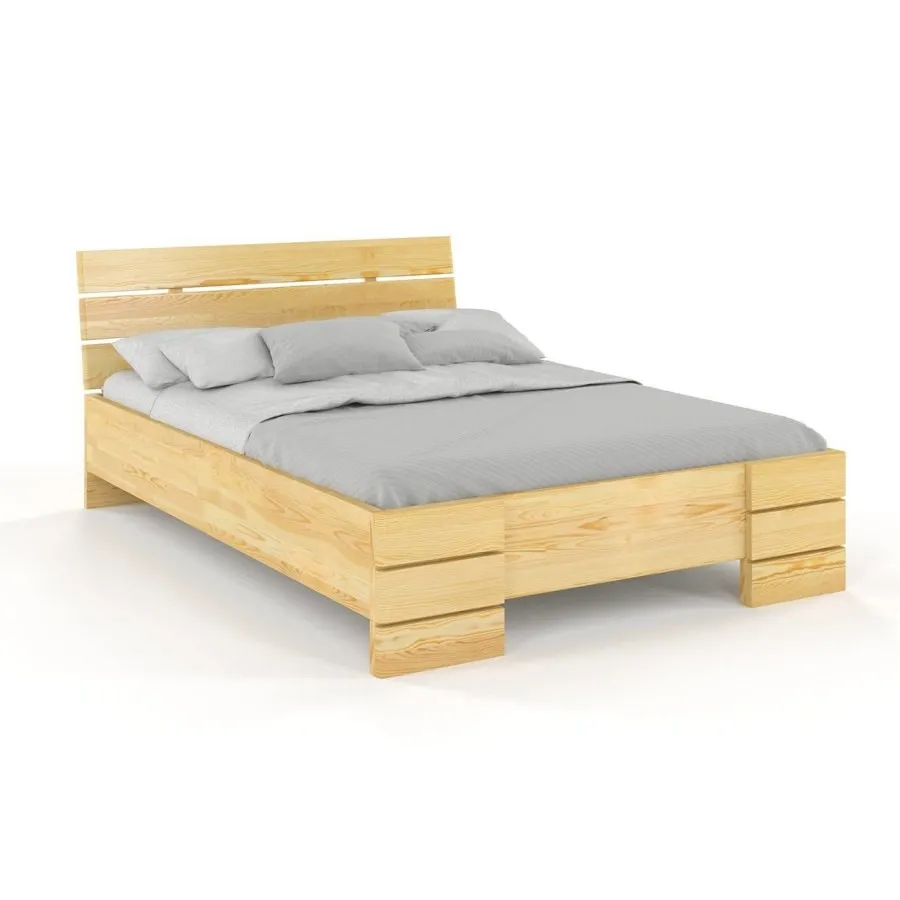 Lit coffre en bois 160x200 collection INDIGO