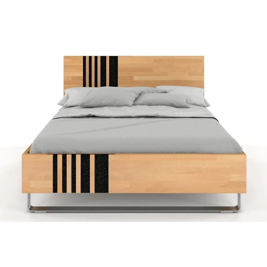 Lit en bois massif naturel 160x200  collection BELLEVUE