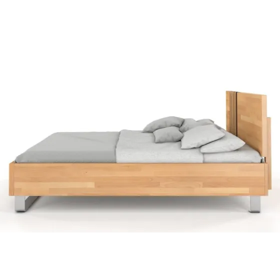 Lit en bois massif naturel 140x190  collection BELLEVUE