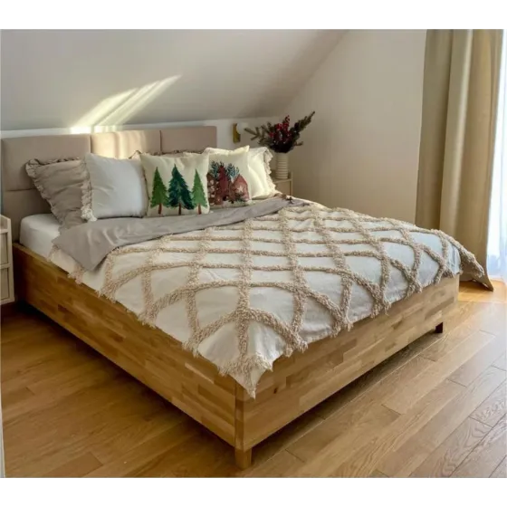 Lit coffre en bois naturel collection Blox