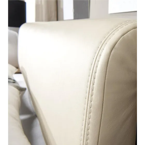 Lit coffre bois 160x200 chêne naturel foncé VOLA