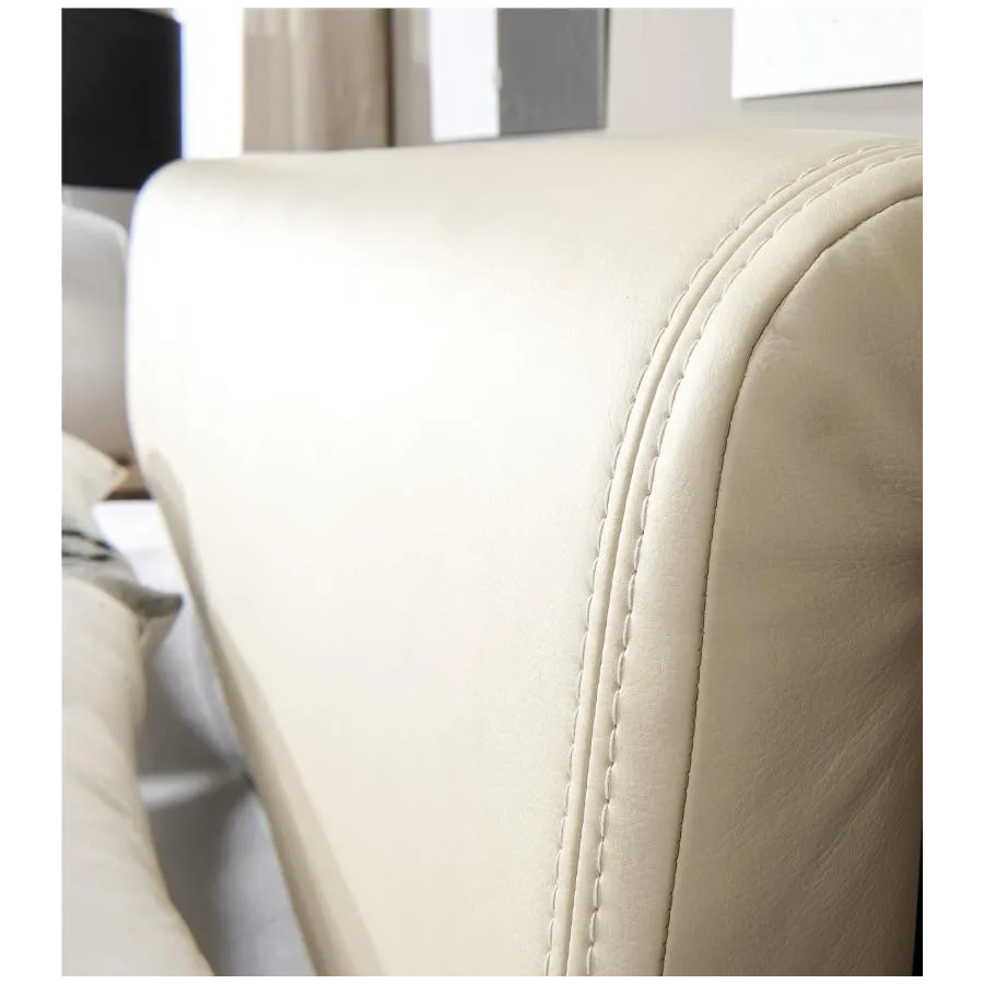 Lit coffre bois 160x200 chêne naturel foncé VOLA