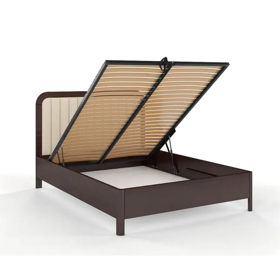 Lit avec coffre de rangement et sommier collection Verde