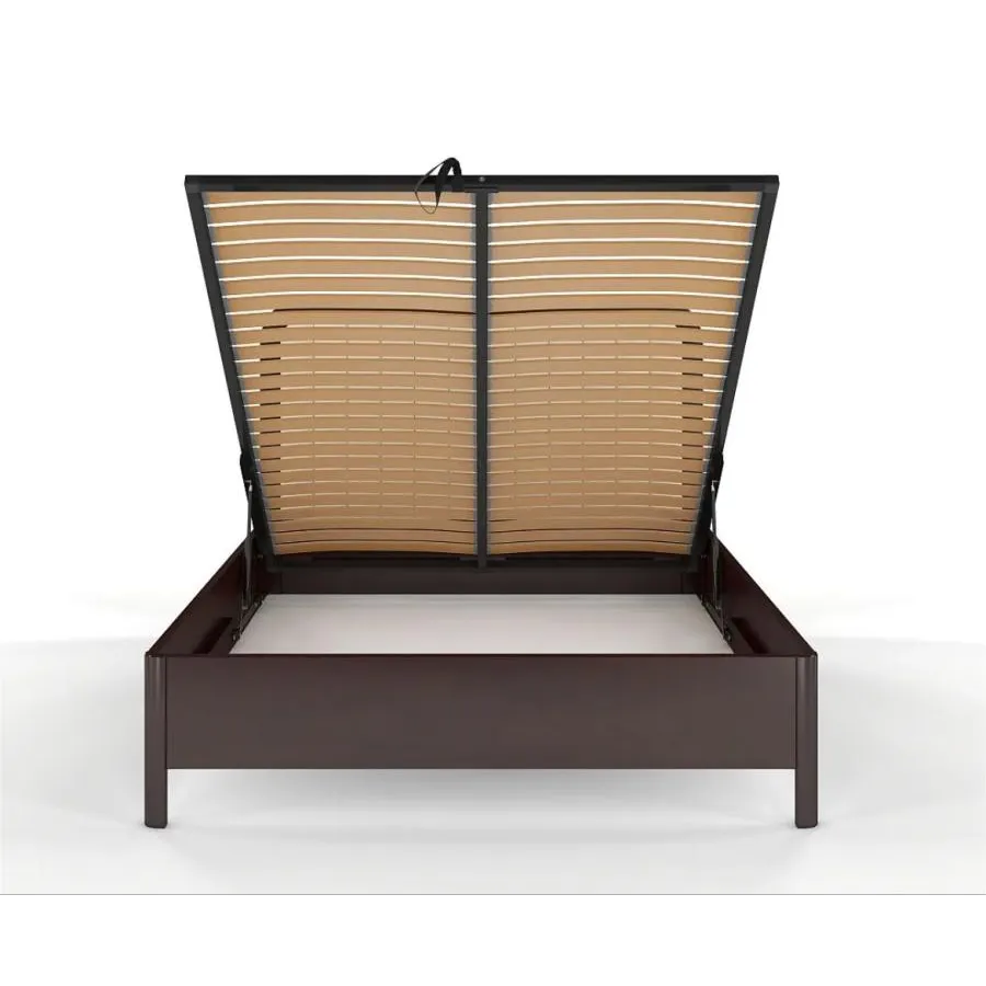 Lit sommier avec coffre de rangement collection Verde