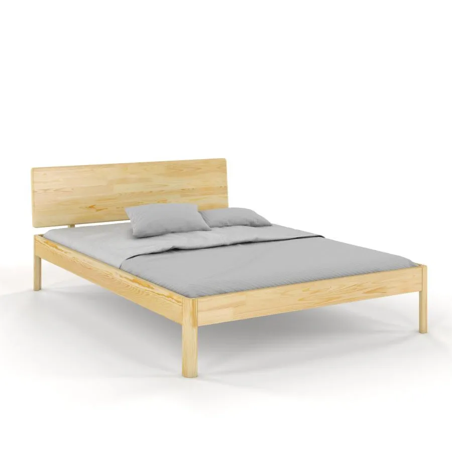 Lit contemporain pin massif collection Ambre