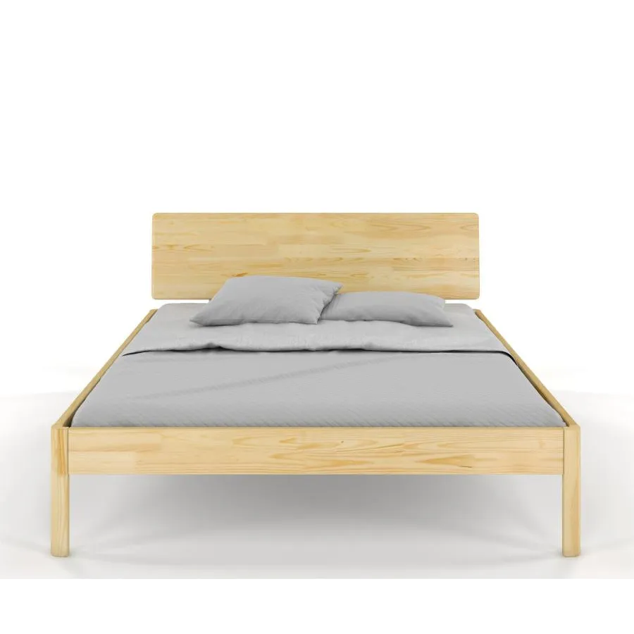 Lit contemporain bois massif collection Ambre