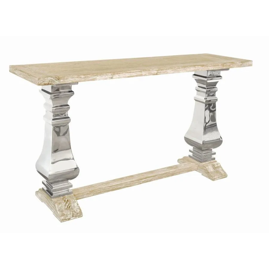 Console bois chêne massif collection Glam