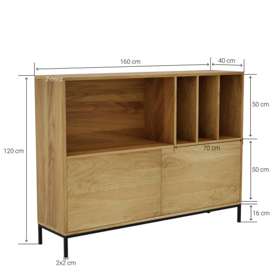 Buffet bois style industriel collection Smooth