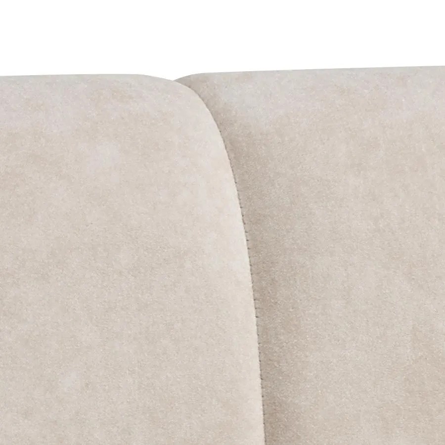 Tête de lit en tissu écru collection Bergamo