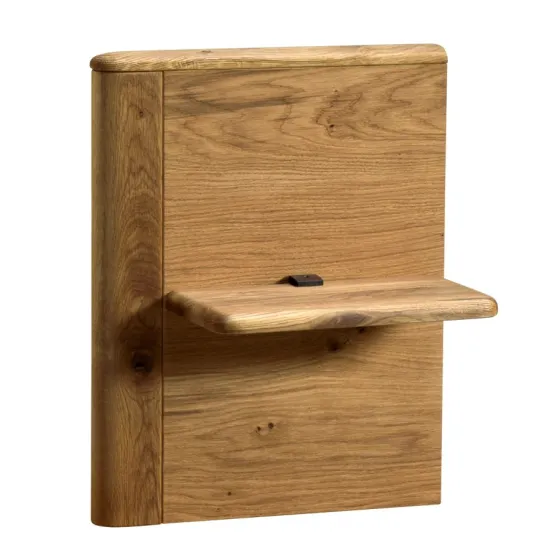 Lit coffre bois gain de place Verona Ecru