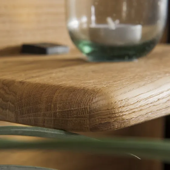 Lit coffre bois gain de place Verona Ecru