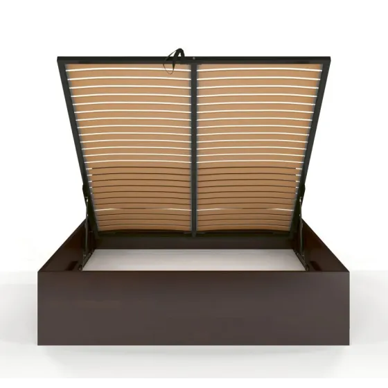 Lit coffre et sommier relevable design collection Letto